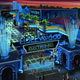 Image for article titled Concept art for Disney new Tron theme park, ElecTRONica